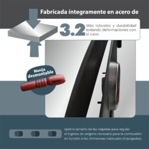 Puerta para horno de barro a leña estandar - Imagen 2