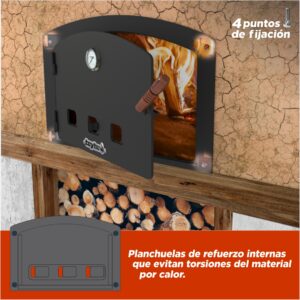 Puerta para horno de barro a leña estandar - Imagen 4